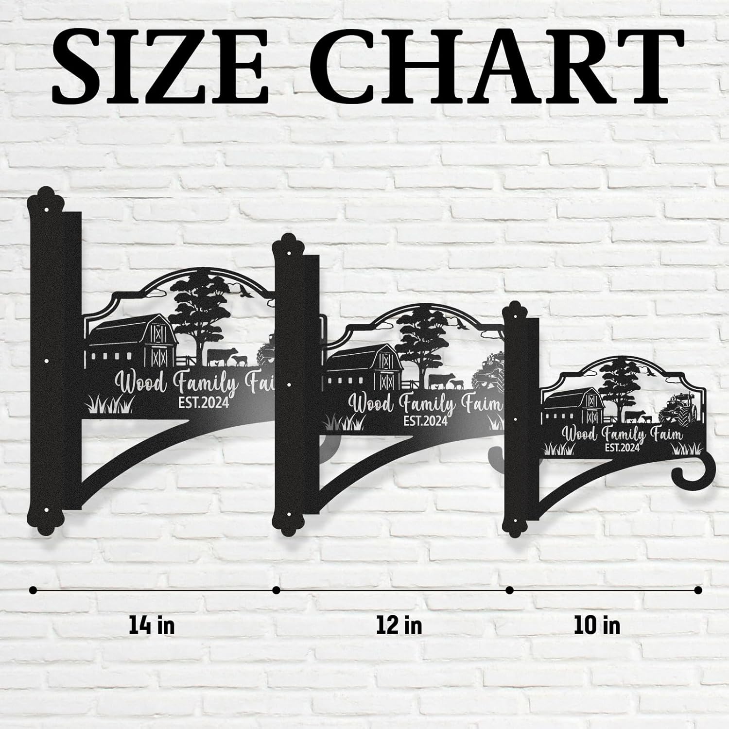 Personalized Iron Hanging Plant Bracket, Customizable Decorative Wall Plant Hanger Indoor Outdoor, Custom Name Bird Feeder Hook, Anti Rust Metal Hook for Wind Chimes Lantern