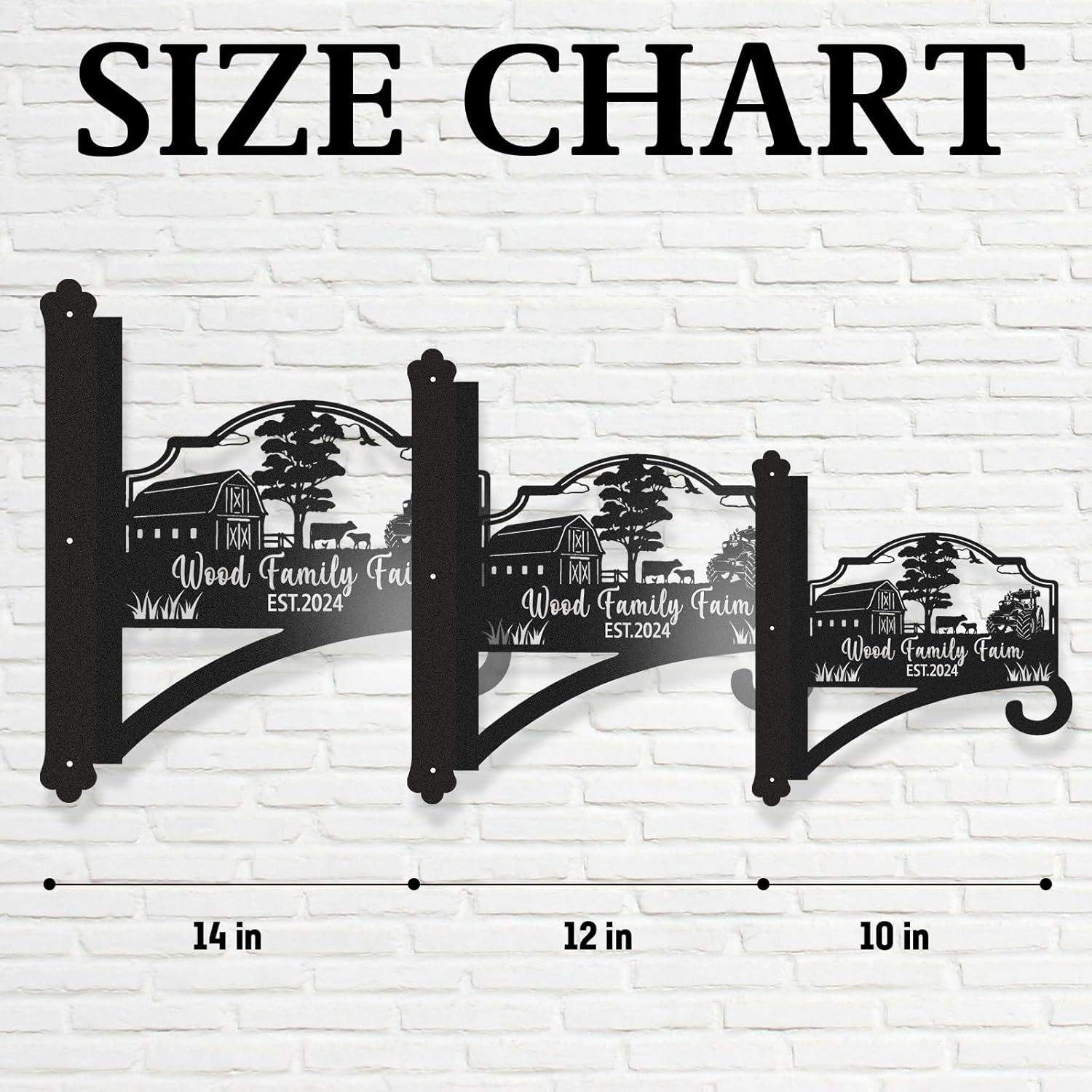 Personalized Iron Hanging Plant Bracket, Customizable Decorative Wall Plant Hanger Indoor Outdoor, Custom Name Bird Feeder Hook, Anti Rust Metal Hook for Wind Chimes Lantern