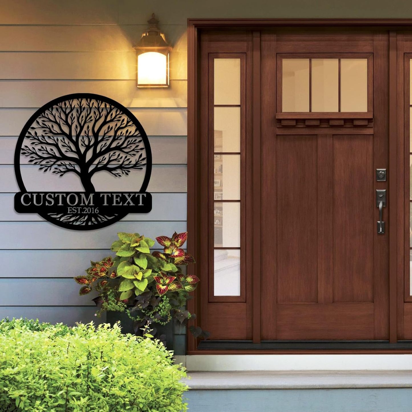 Personalized Metal Bear Sign, Custom Family Last Name Sign | Rustic Cabin and Outdoor Wall Decor-MetalsignX