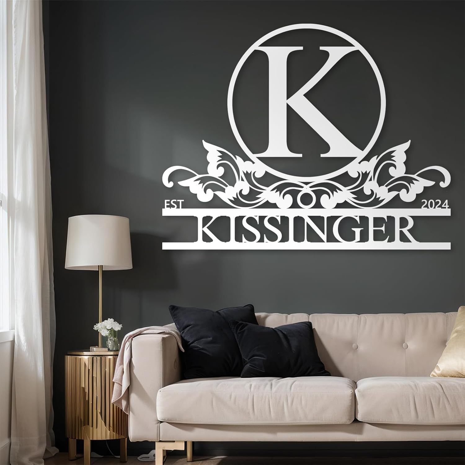 Personalized Metal Name Signs, Home Decor Sign, Metal Wall Art, Personalized Wedding/Housewarming Gift ms009-MetalsignX