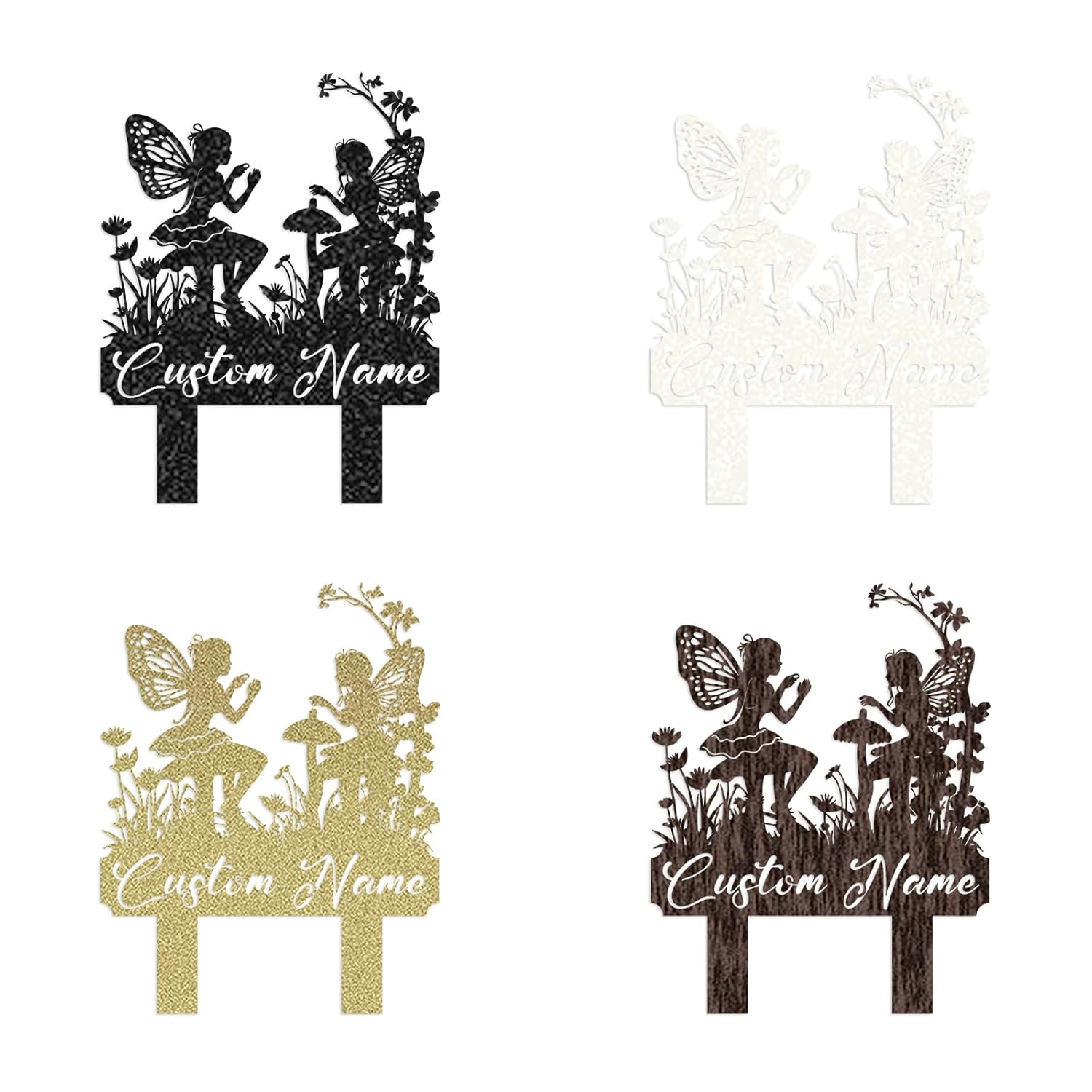 Handcrafted Fairy Garden Stake , Rustic Metal Sign for Magical Yard Spaces-MetalsignX