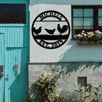 Custom Metal Signs Chicken Coop Signs for Farm Yard Decor-MetalsignX