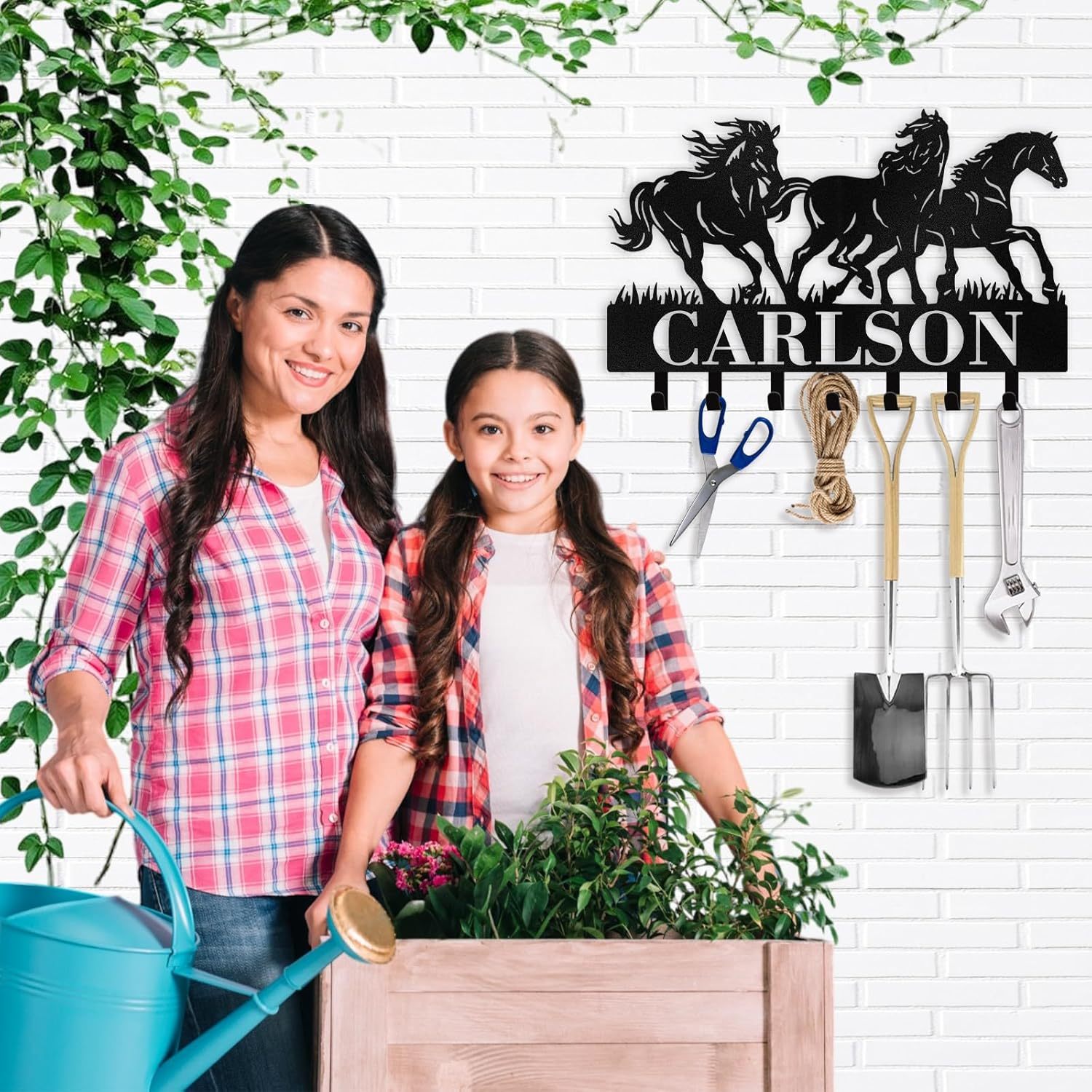 Personalized Key Holder on Wall, Custom Key Hanger Wall Mount with Name-MetalsignX