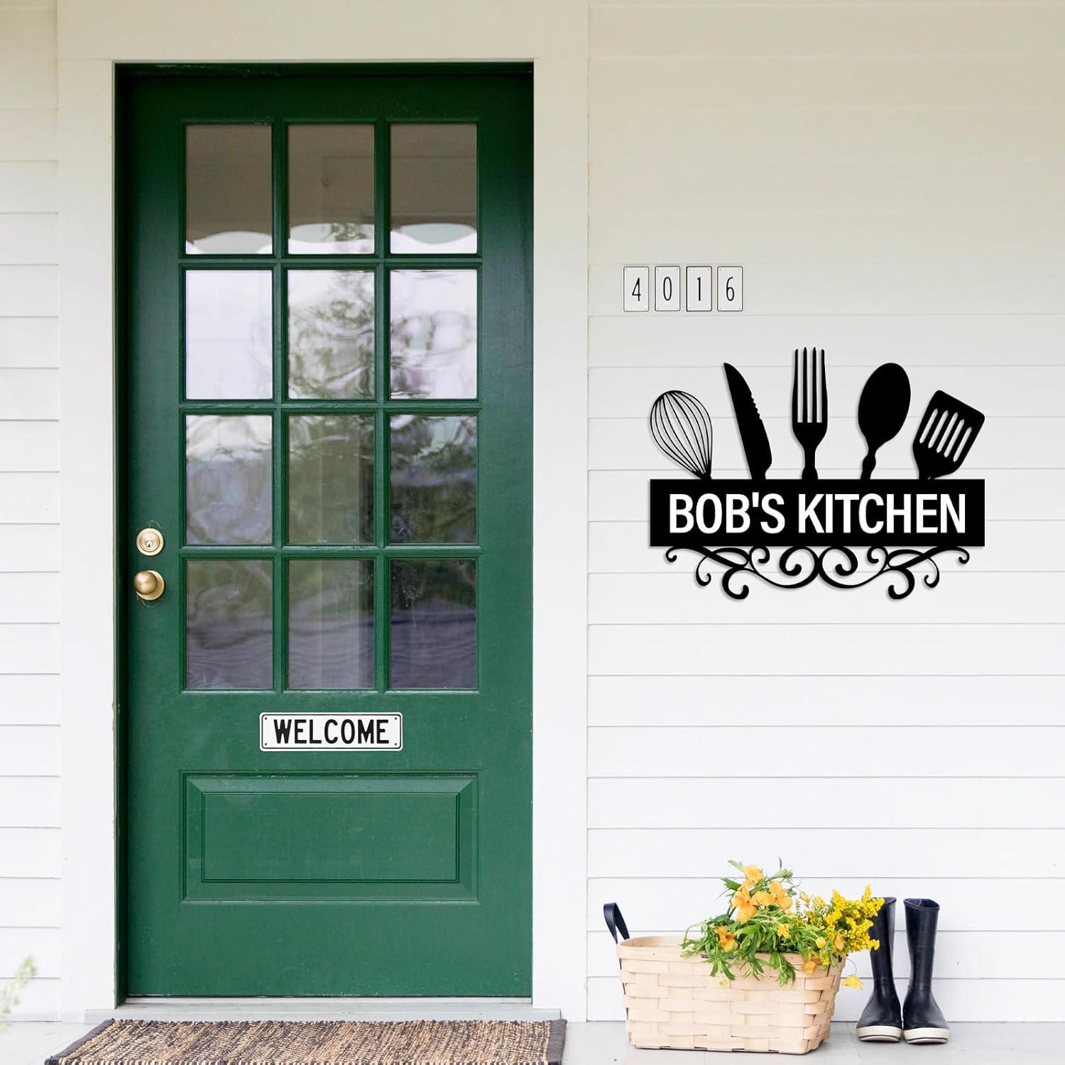 Custom Garden Sign, Vegetable Garden Sign, Personalized Metal Garden Signs for Outdoors-MetalsignX