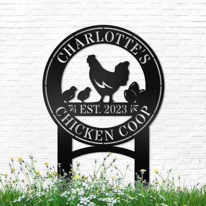 Custom Metal Signs Chicken Coop Signs for Farm Yard Decor-MetalsignX