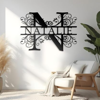 Personalized Metal Bear Sign, Custom Family Last Name Sign | Rustic Cabin and Outdoor Wall Decor-MetalsignX