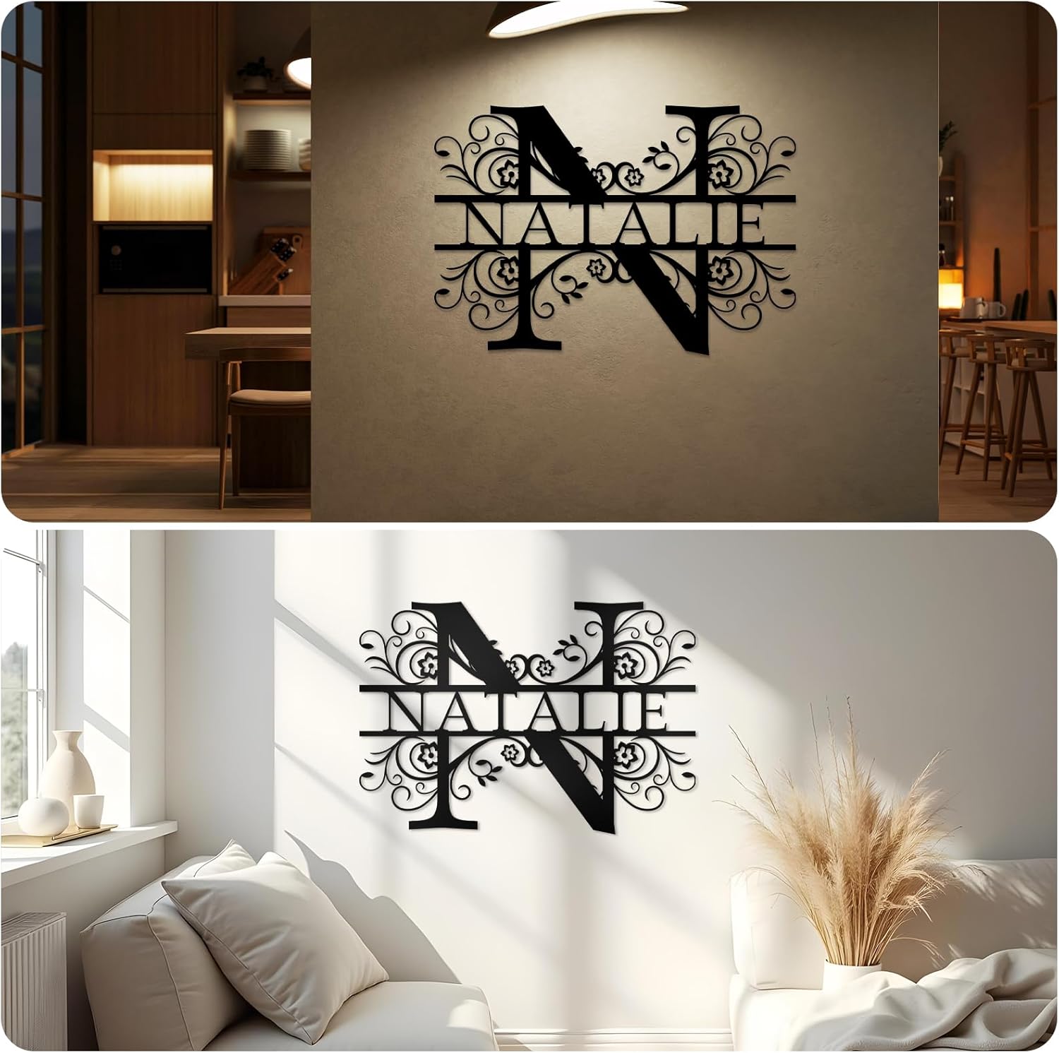 Personalized Metal Bear Sign, Custom Family Last Name Sign | Rustic Cabin and Outdoor Wall Decor-MetalsignX