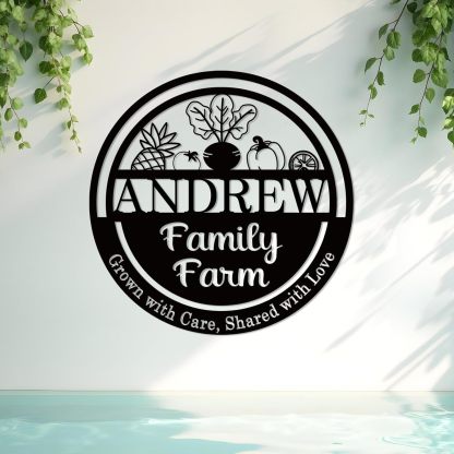 Custom Garden Sign, Vegetable Garden Sign, Personalized Metal Garden Signs for Outdoors-MetalsignX