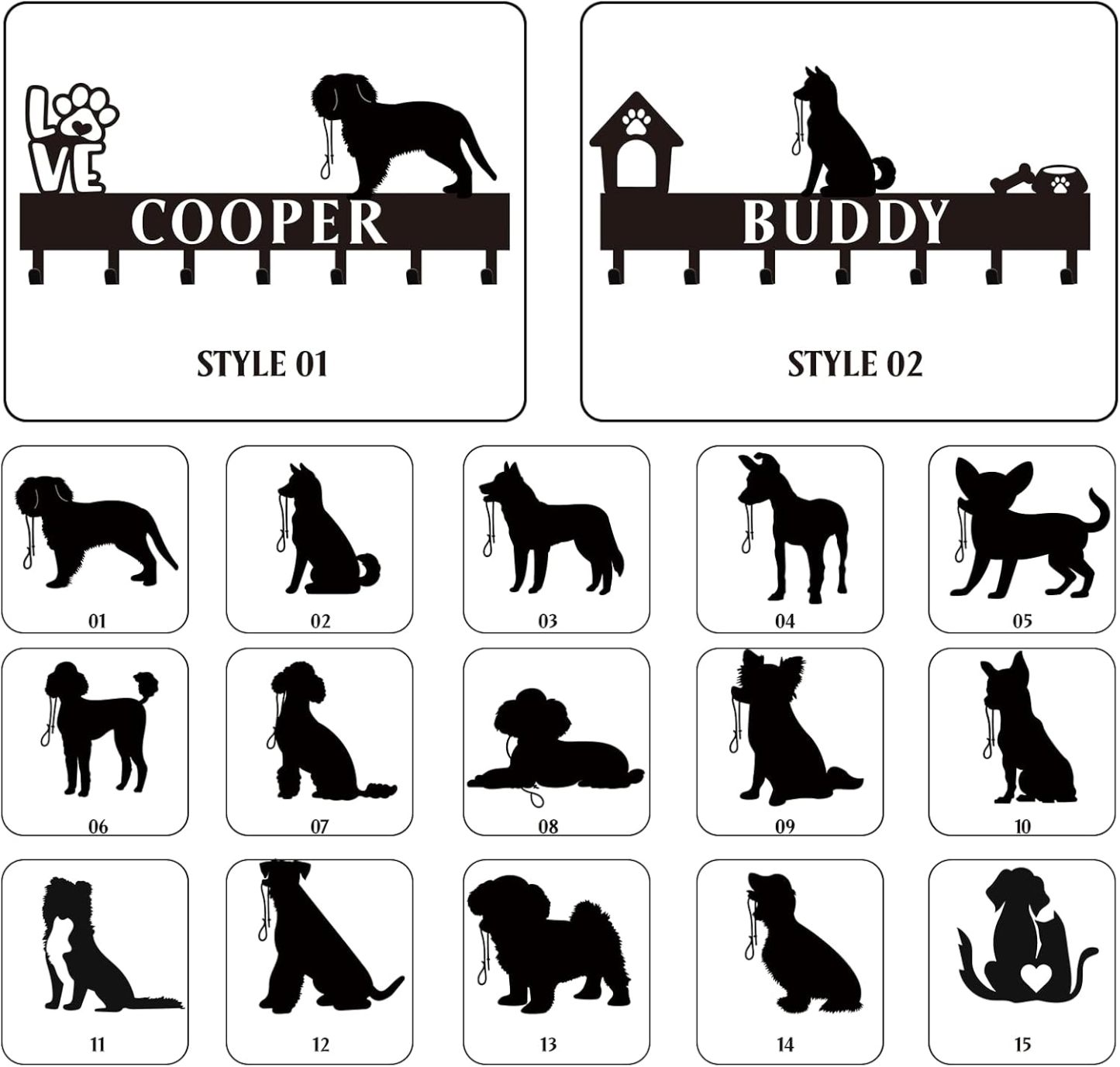 Custom Name Key Holder, Sweet Home Key Rack, Personalized Wall Decor for Home Organization-MetalsignX