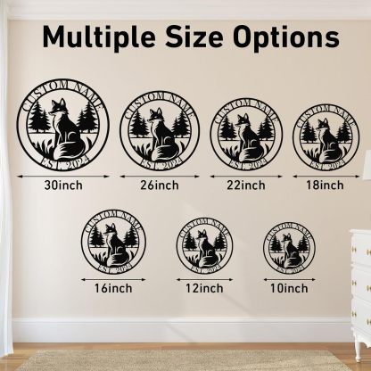 Custom Iron Animal Signs - Personalized Metal Wall Decor with Dragon, Bear, Fox & More-MetalsignX