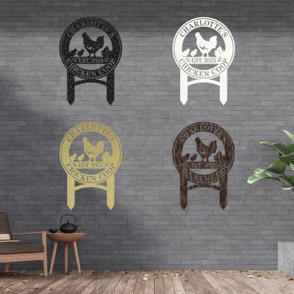 Custom Metal Signs Chicken Coop Signs for Farm Yard Decor-MetalsignX