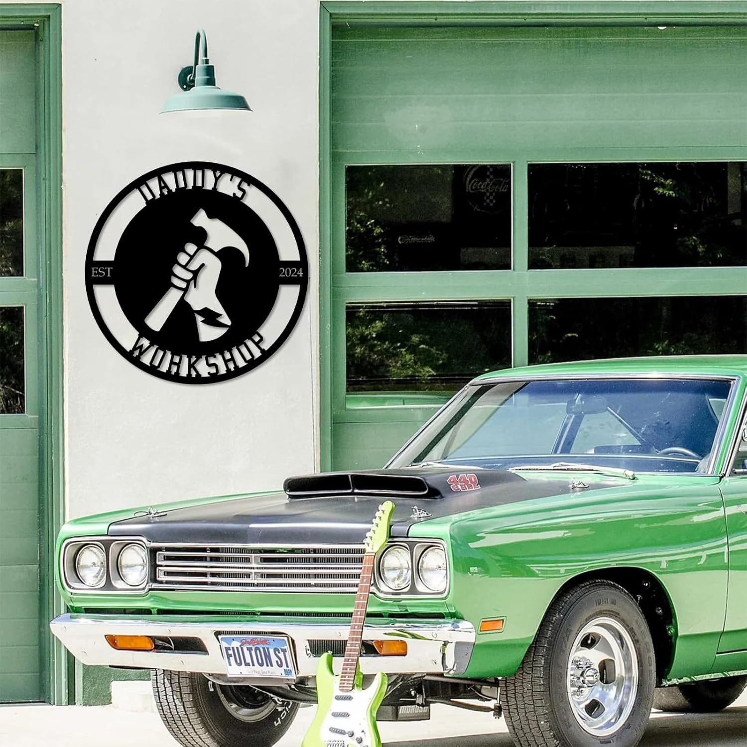 Personalized Worshop/Outdoor Metal Signs, Custom Plaque Wall Art, Father Gifts, Family Name Sign ms002-MetalsignX