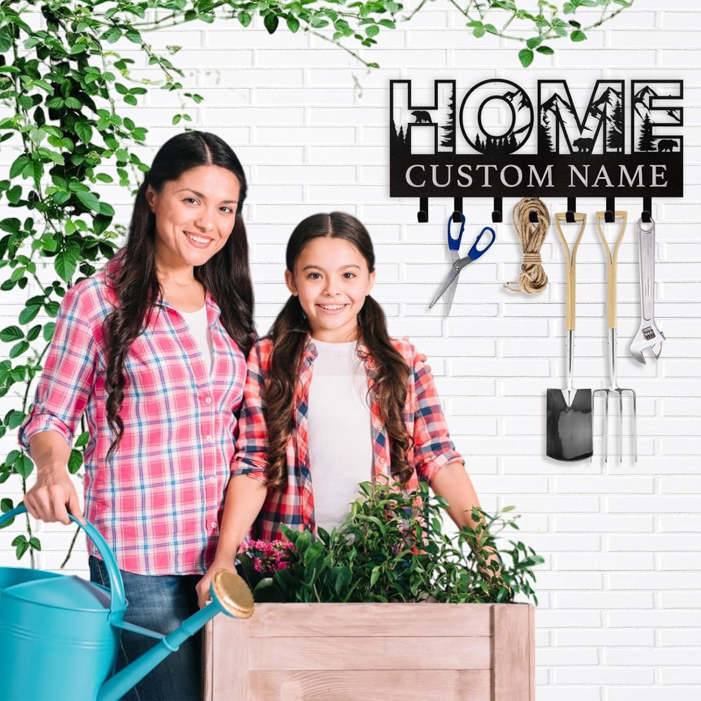 Personalized Key Holder on Wall, Custom Key Hanger Wall Mount with Name-MetalsignX