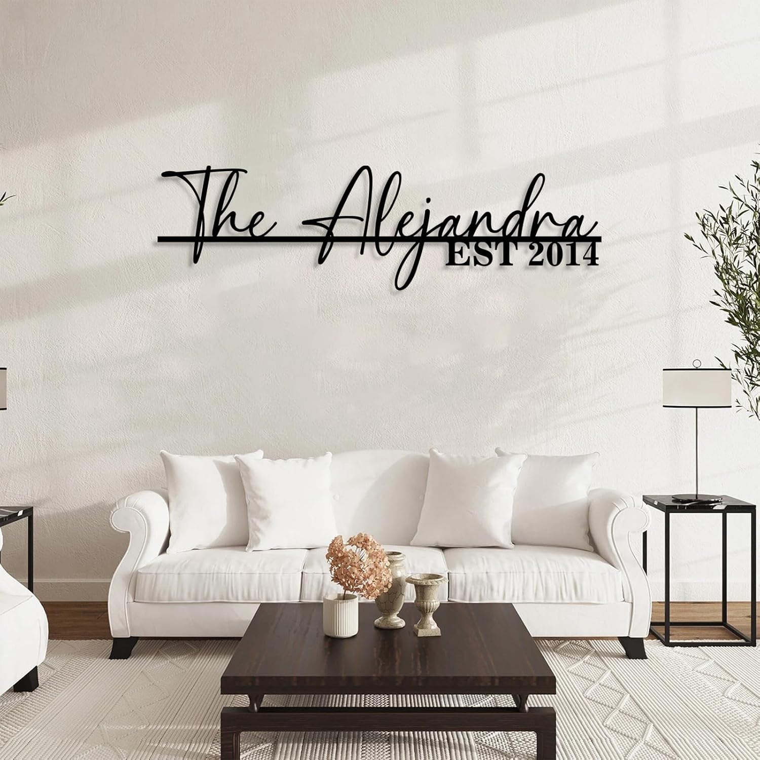 Personalized Family Name Sign, Custom Metal Sign, Last Name Signs for Home-MetalsignX