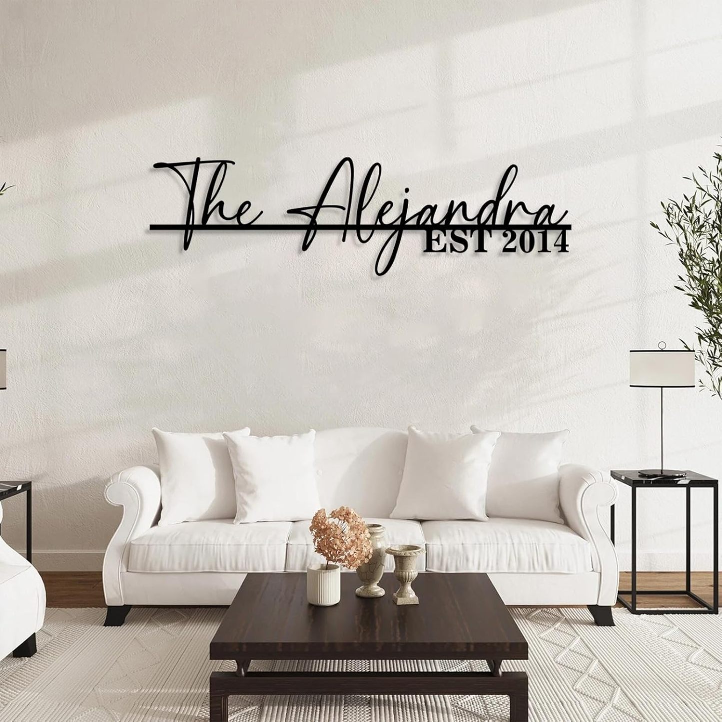 Personalized Family Name Sign, Custom Metal Sign, Last Name Signs for Home-MetalsignX