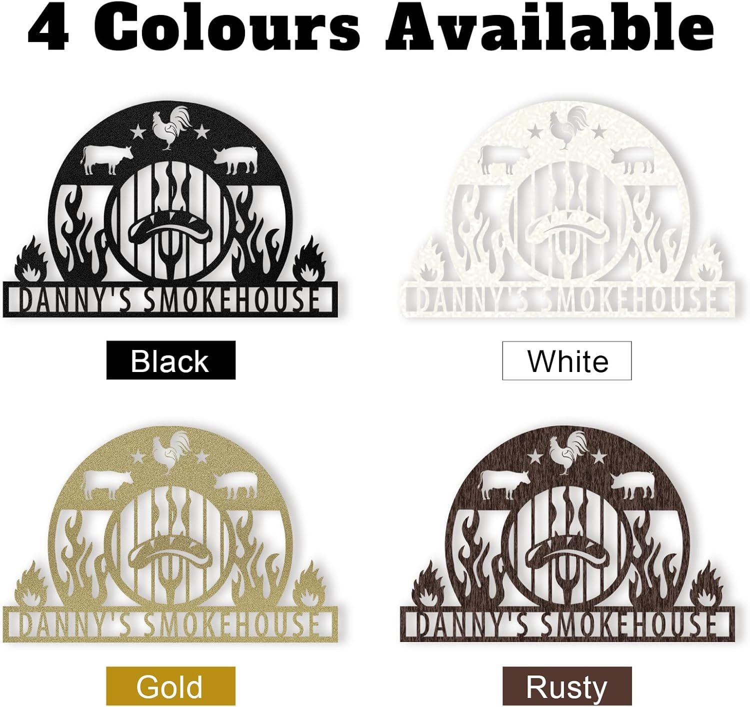 Personalized Kitchen Wall Plaque - Coffee, BBQ & Wine Metal Art for Food Lovers-MetalsignX