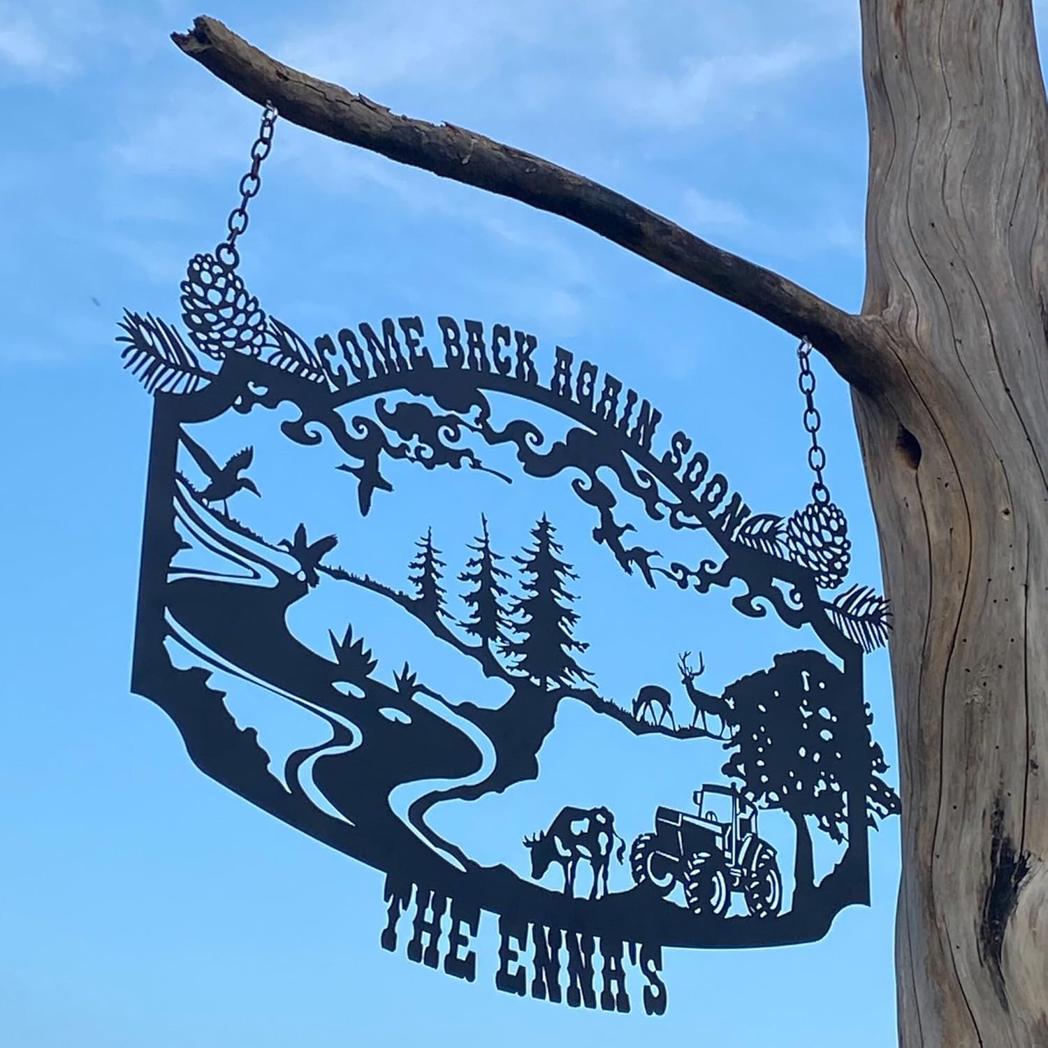 Custom Metal Signs, Personalized Farm House Metal Sign, Metal Wall Decor, Personalized Camping/Wedding Gifts-MetalsignX