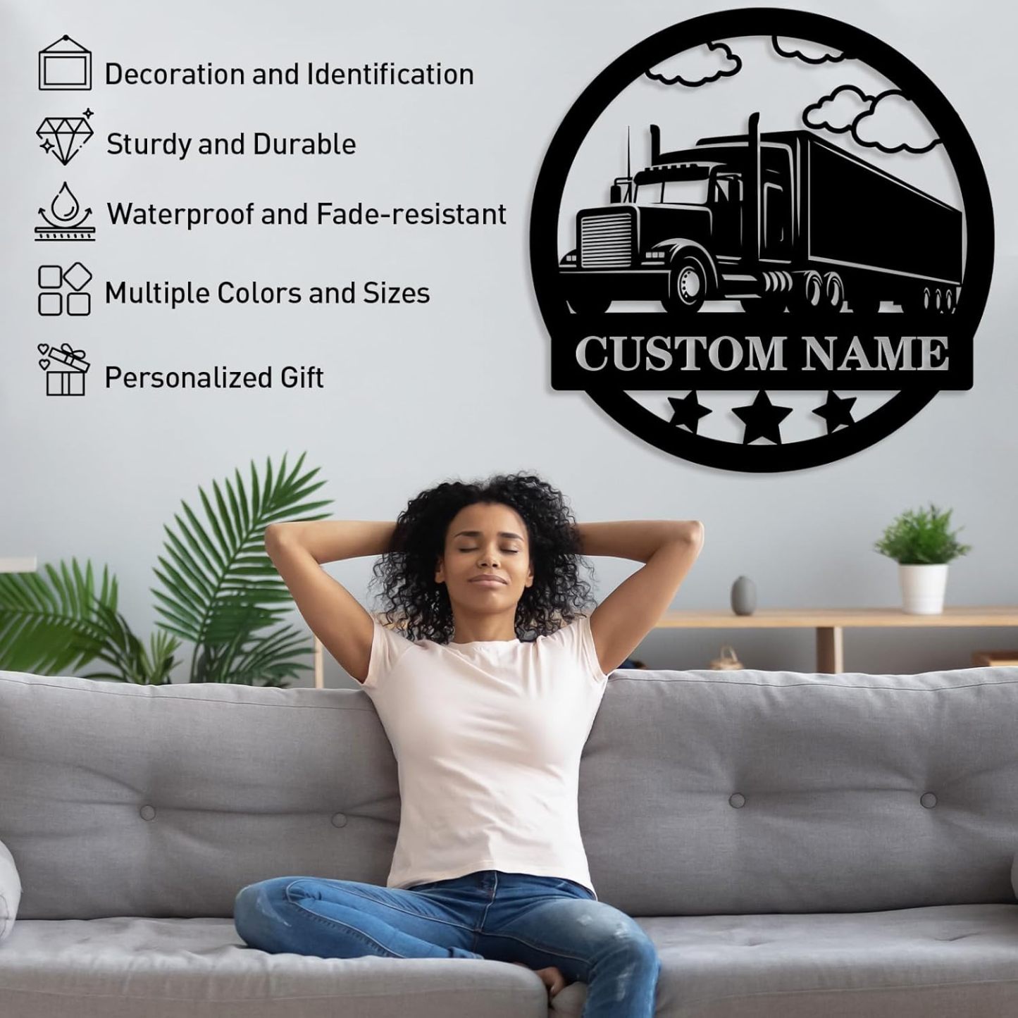 Personalized Beach Metal Sign, Custom Flamingo Metal Name Sign-MetalsignX