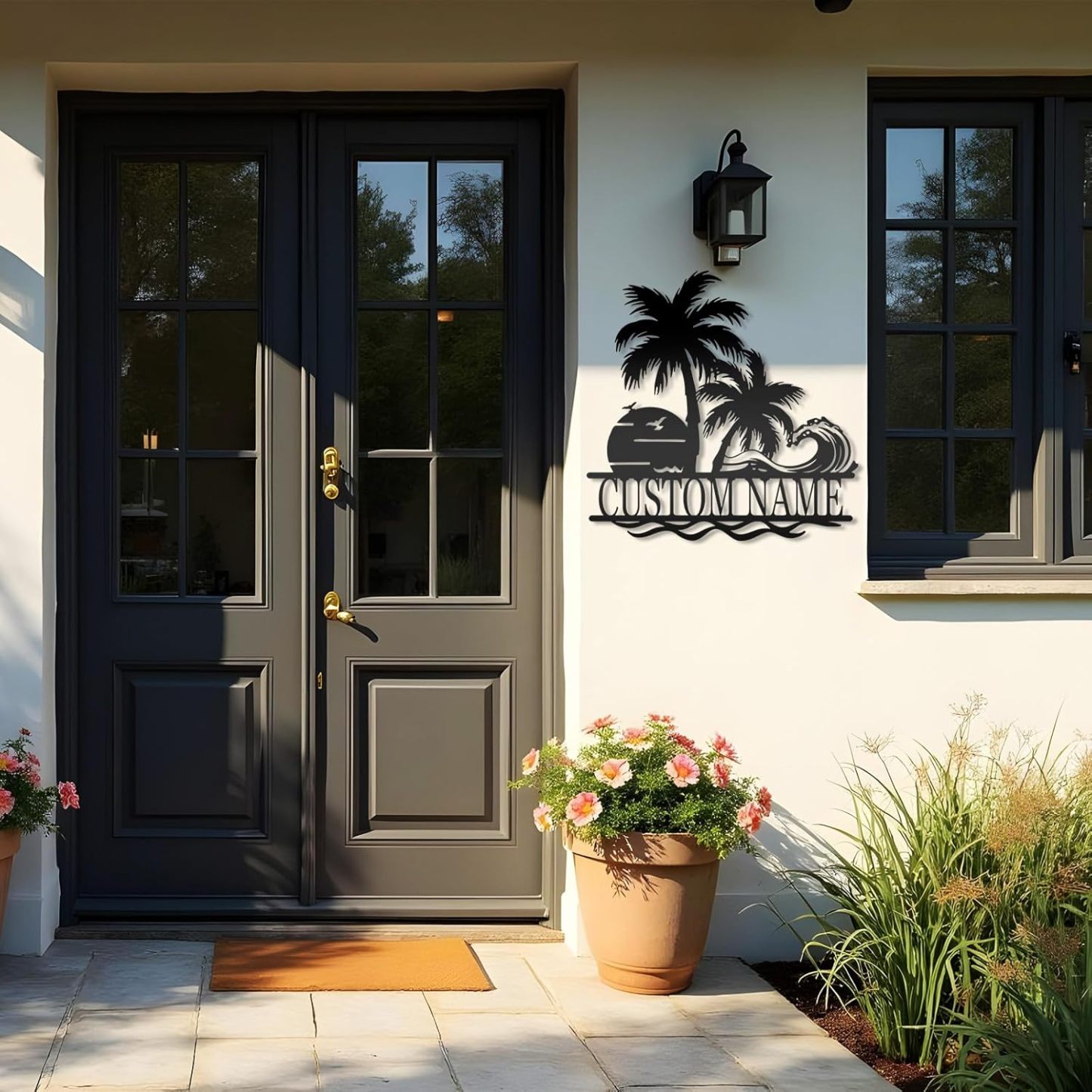 Personalized Lighthouse Metal Sign – Custom Nautical Outdoor Wall Decor for Beach House & Cabin-MetalsignX