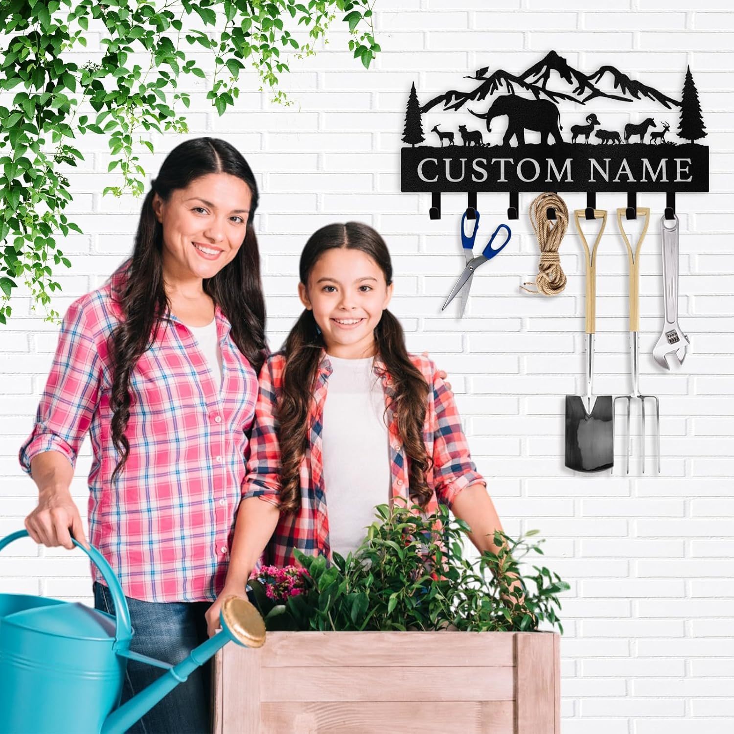 Custom Polar  Key Holder with Name, Wall-Mounted Organizer  | Perfect for Living Room Decor-MetalsignX