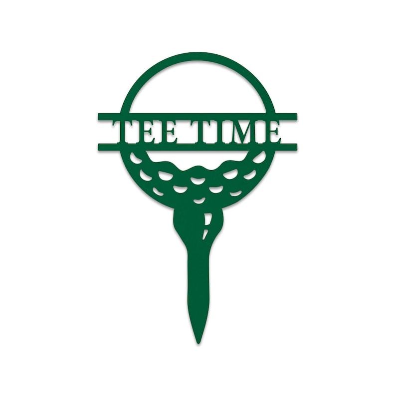Golf Tee Custom Monogram Metal Sign, Wall Art Decor, Personalized Metal Sign, Personalized Name, Metal Name Sign, Kids Sign, Sports, PGA