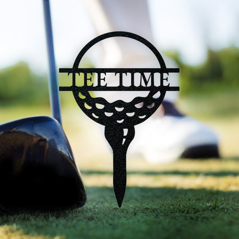 Golf Tee Custom Monogram Metal Sign, Wall Art Decor, Personalized Metal Sign, Personalized Name, Metal Name Sign, Kids Sign, Sports, PGA
