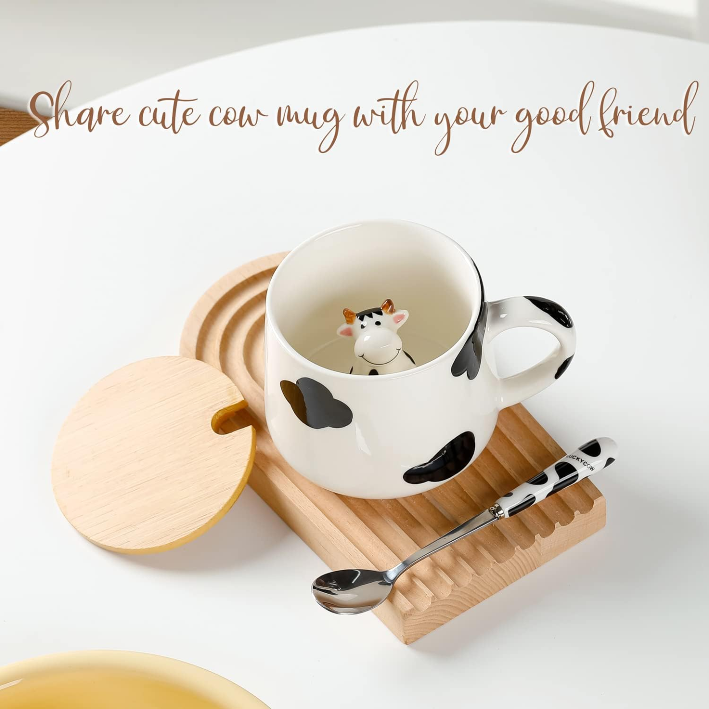 3D Cow Ceramic Mug