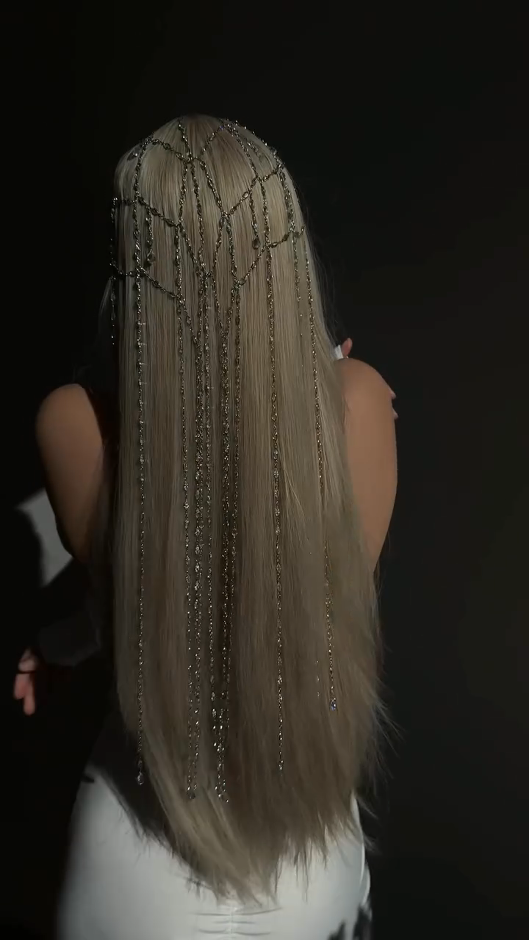 Moonlight Dream Chain Tassel Net Veil