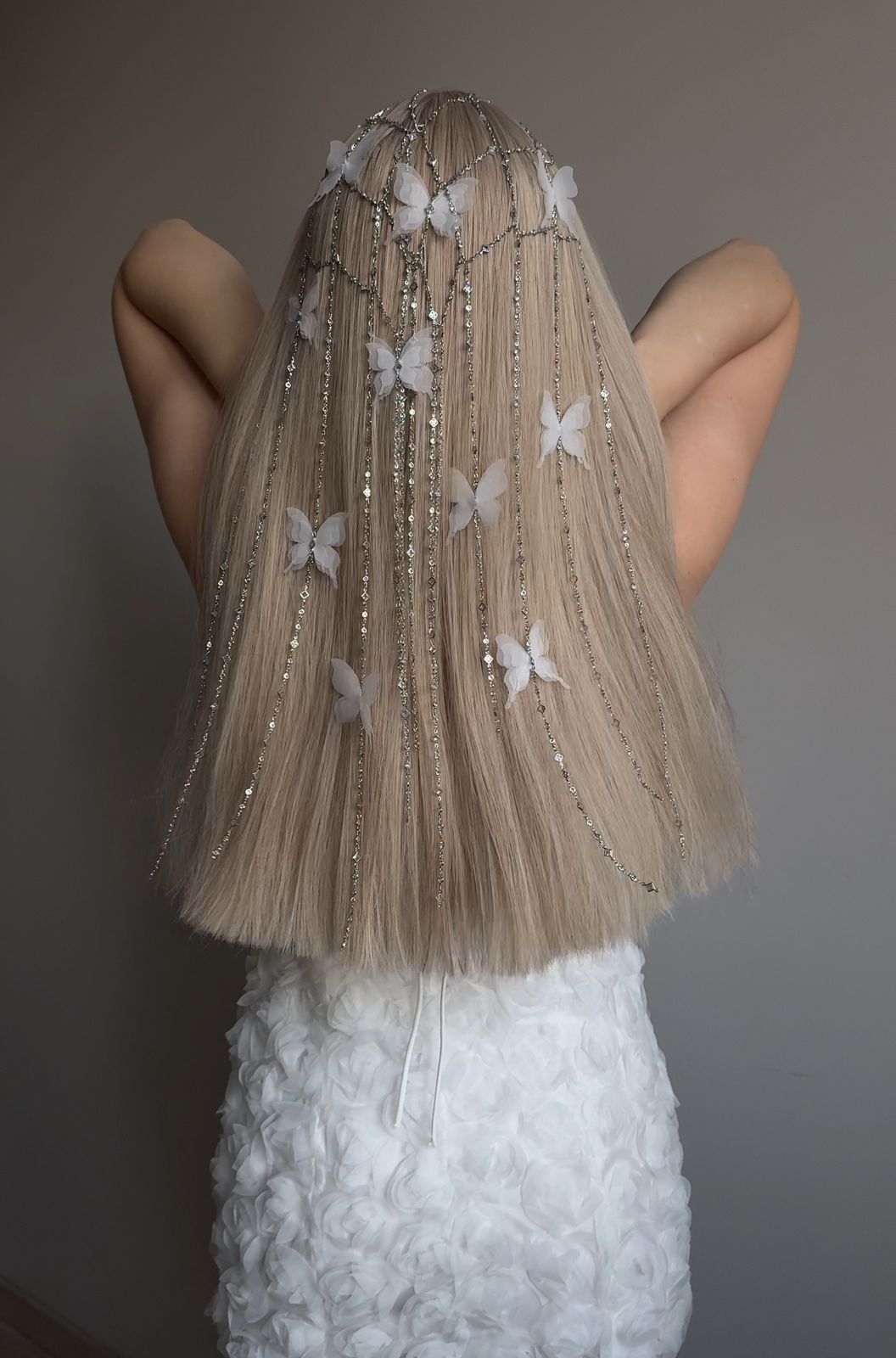 Butterfly Bead Net Jewelry Veil