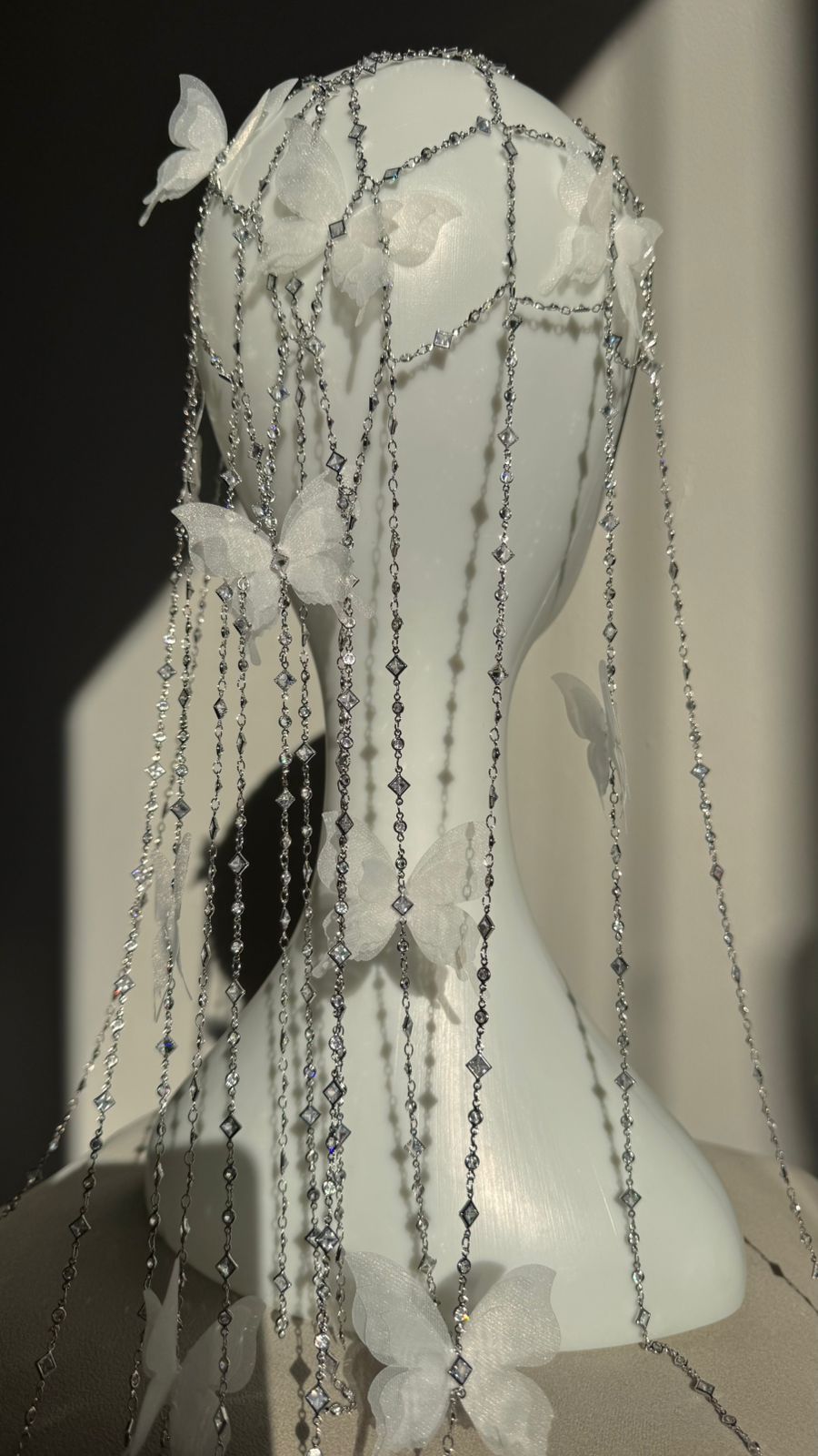 Butterfly Bead Net Jewelry Veil