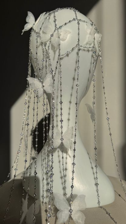 Butterfly Bead Net Jewelry Veil
