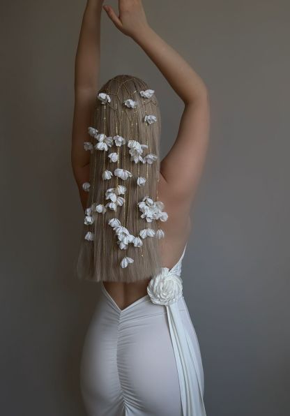 Jasmine Bead Net Jewelry Veil