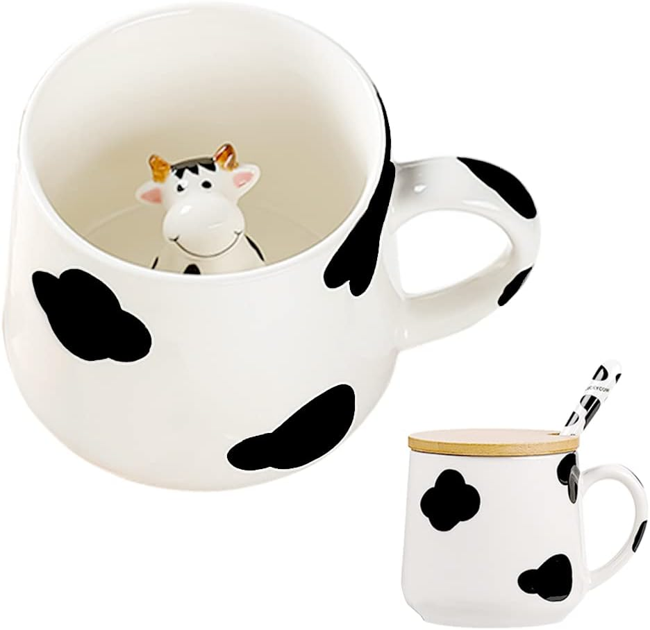 3D Cow Ceramic Mug