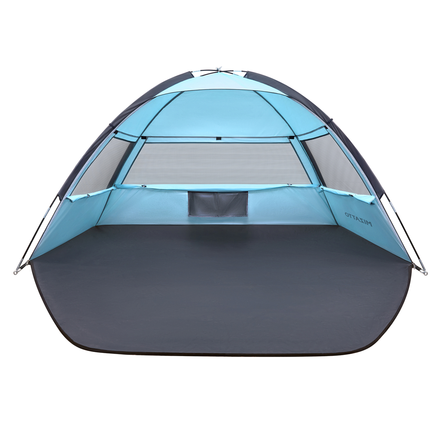 Mizatto 3 Person Beach Tent with uv Protection Instant Sun Shelter for Outdoor Fun