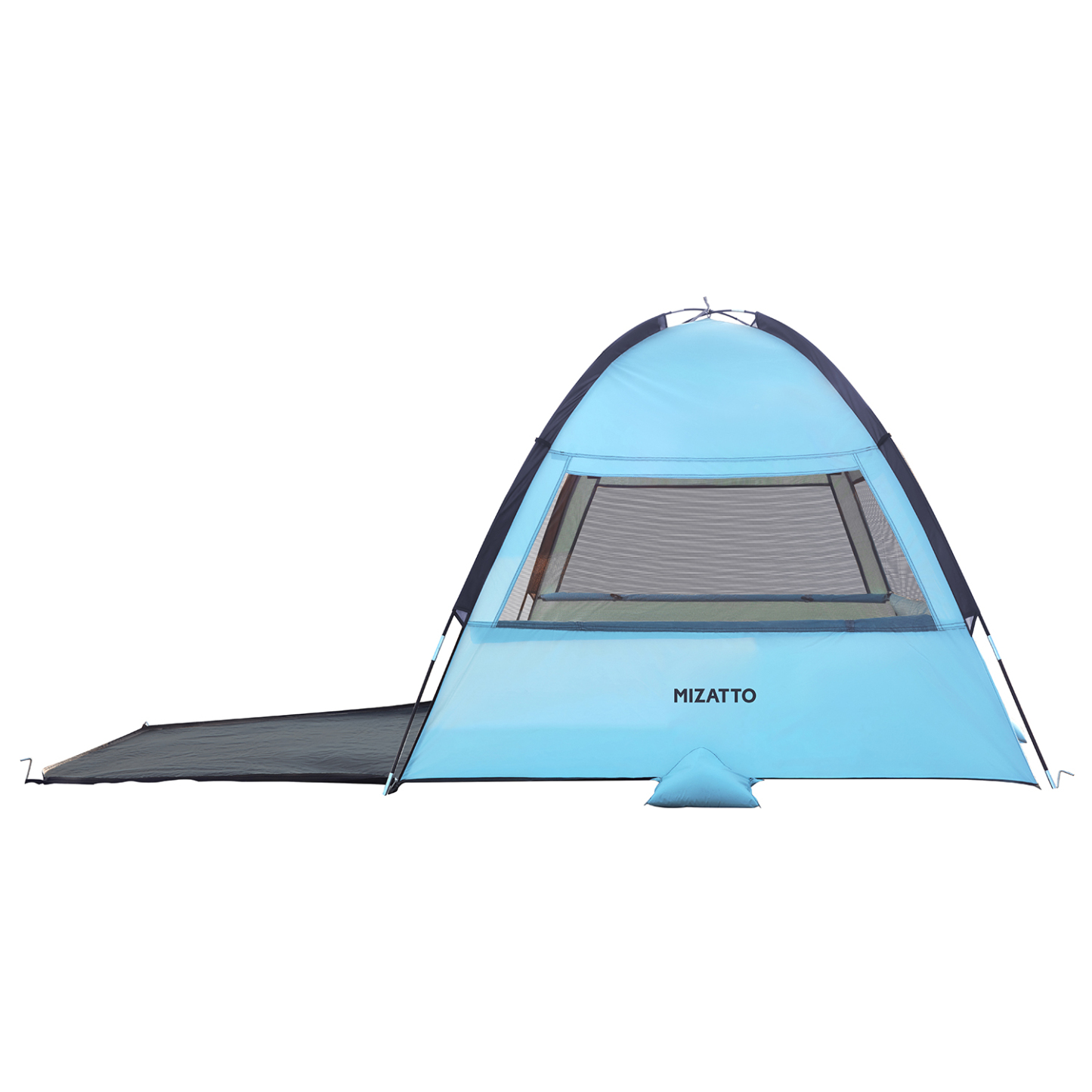 Mizatto 3 Person Beach Tent with uv Protection Instant Sun Shelter for Outdoor Fun