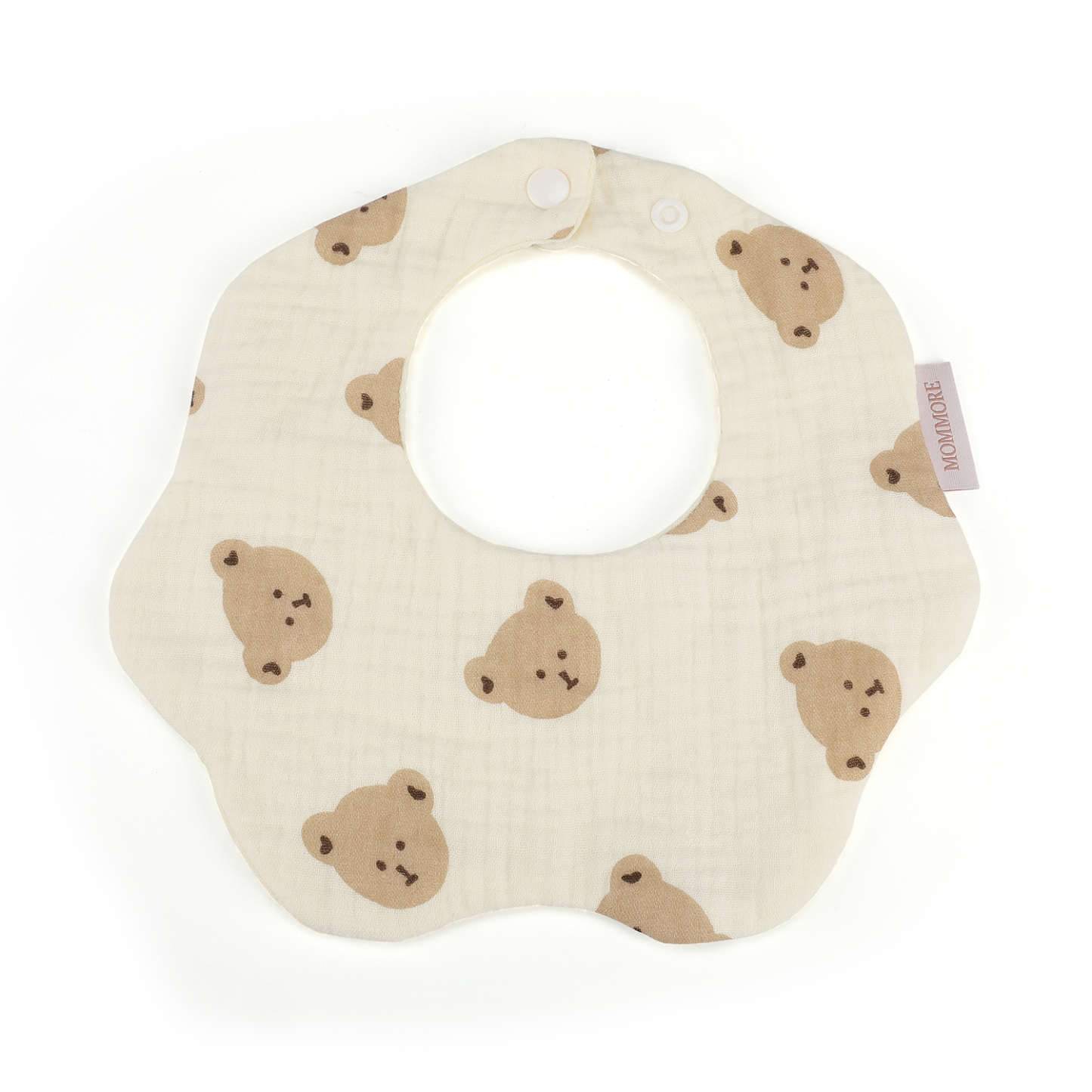 Mommore 4 Layer Waterproof Baby Bib Cartoon Flower Print