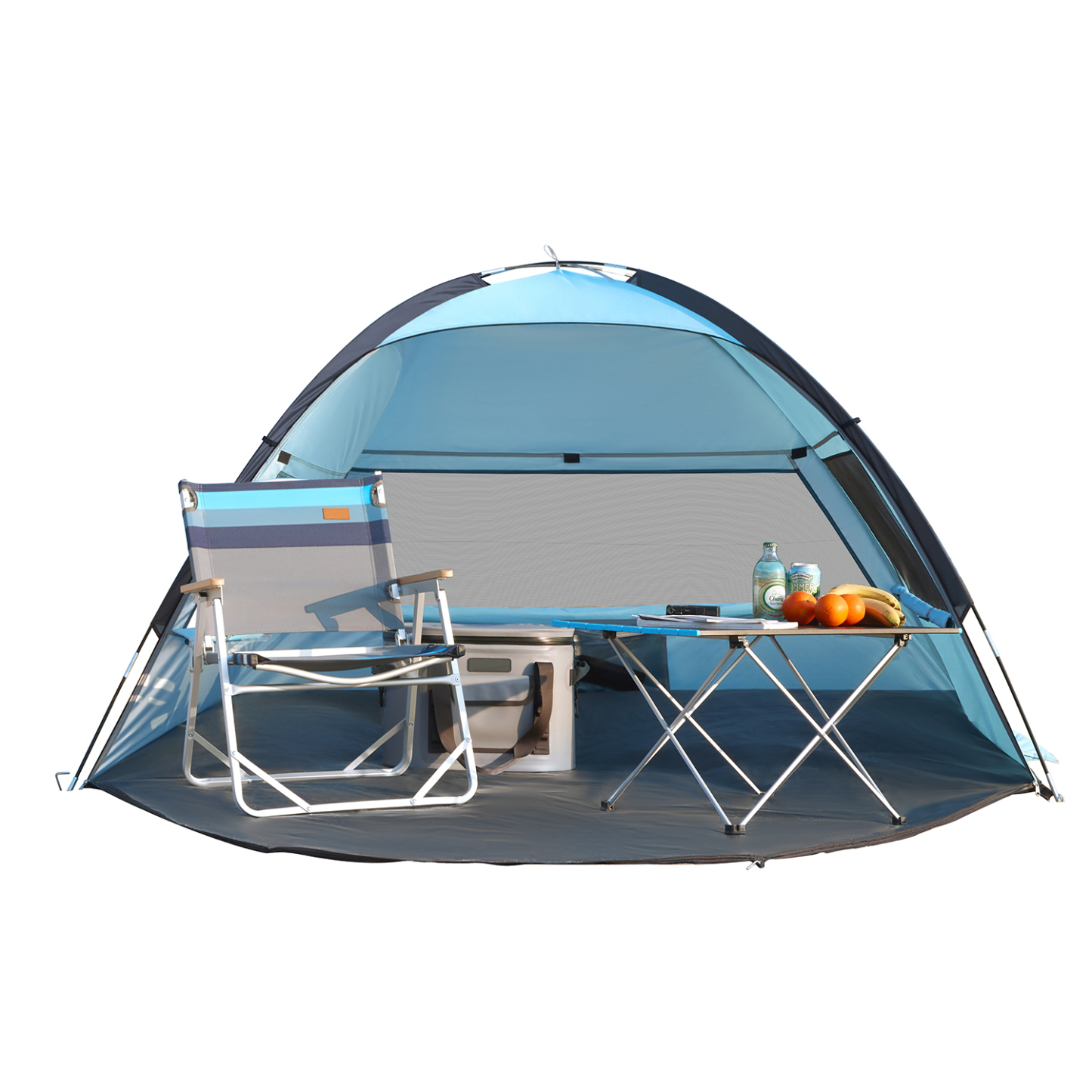 Mizatto 3 Person Beach Tent with uv Protection Instant Sun Shelter for Outdoor Fun