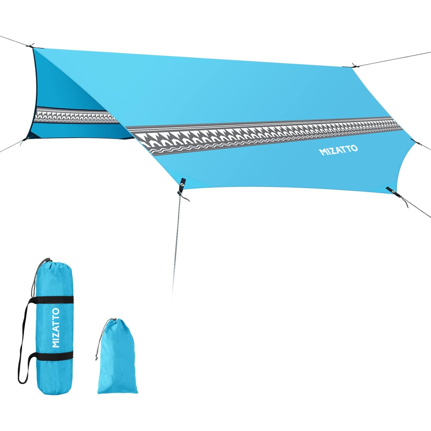 Mizatto 3 Person Beach Tent with uv Protection Instant Sun Shelter for Outdoor Fun