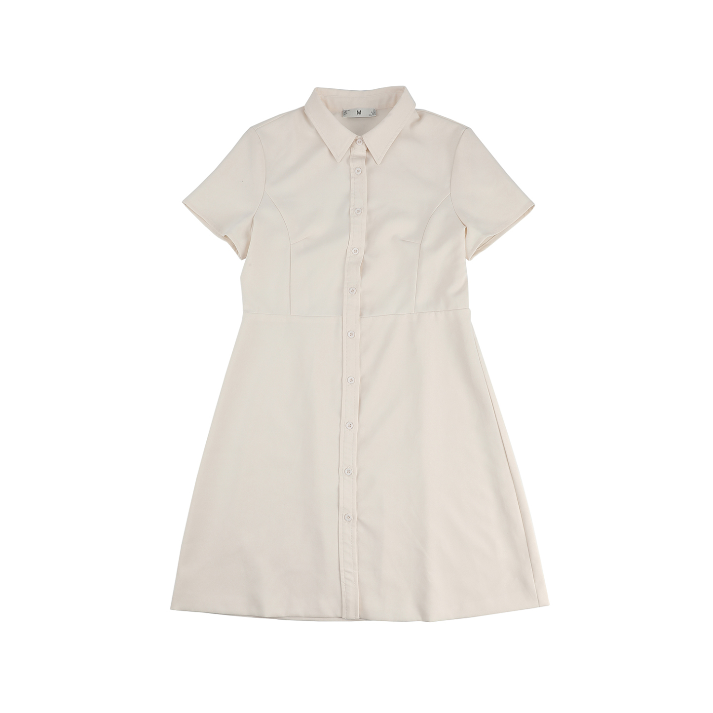 Mommore K Belted Shirt Dresses for Womens Puff Sleeve Button Down A-line Dress