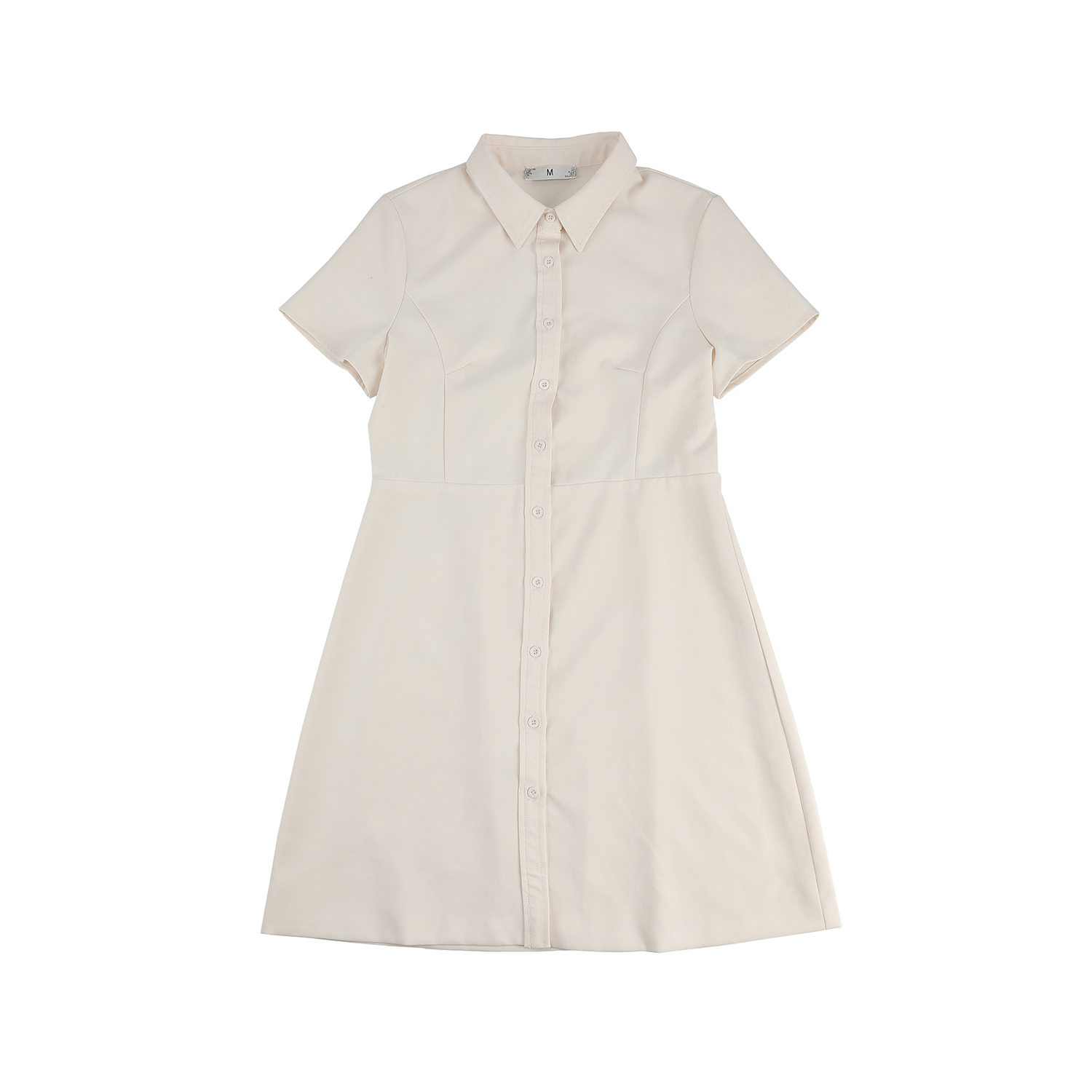 Mommore K Belted Shirt Dresses for Womens Puff Sleeve Button Down A-line Dress