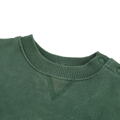 Mommore Green Knit Baby Bodysuit