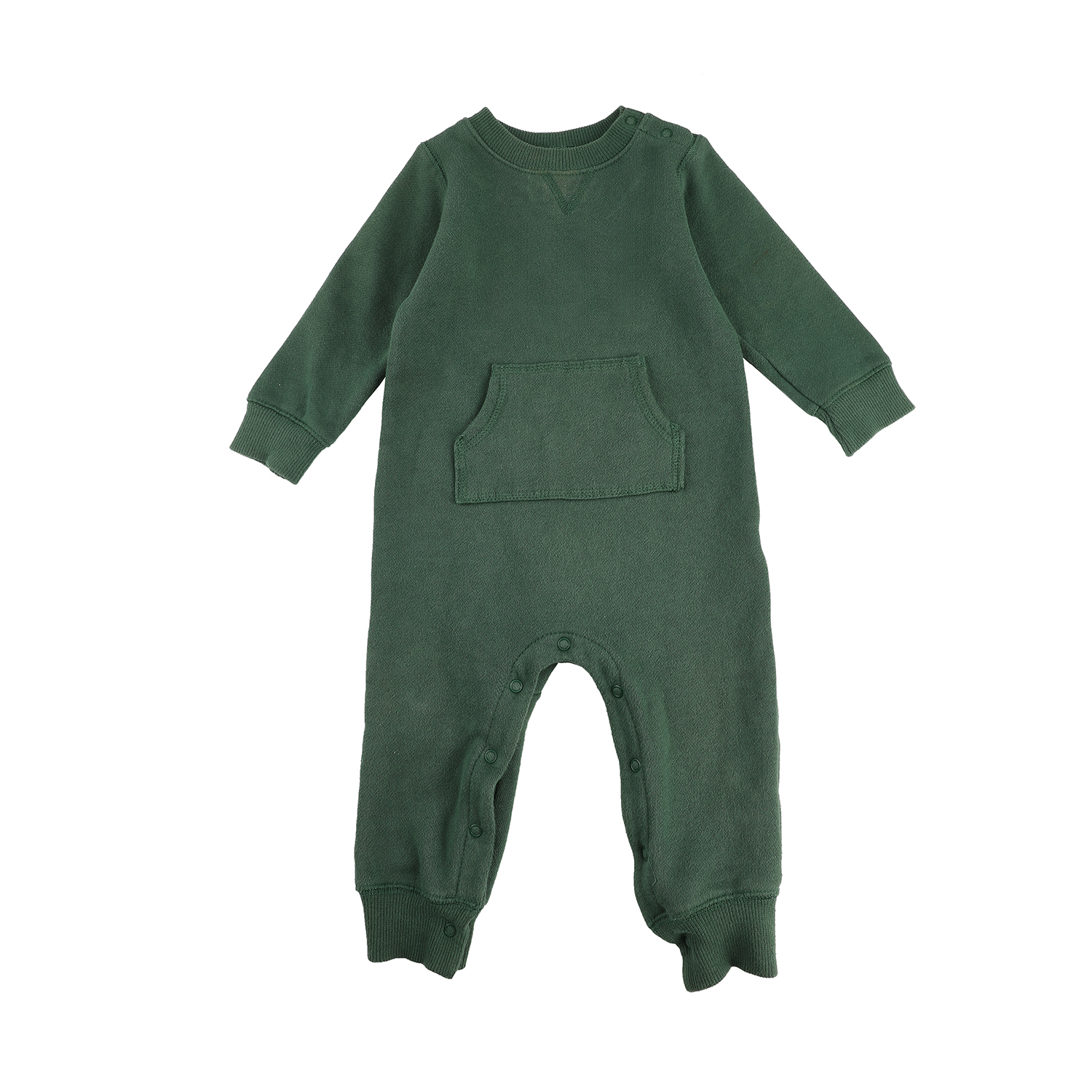 Mommore Green Knit Baby Bodysuit