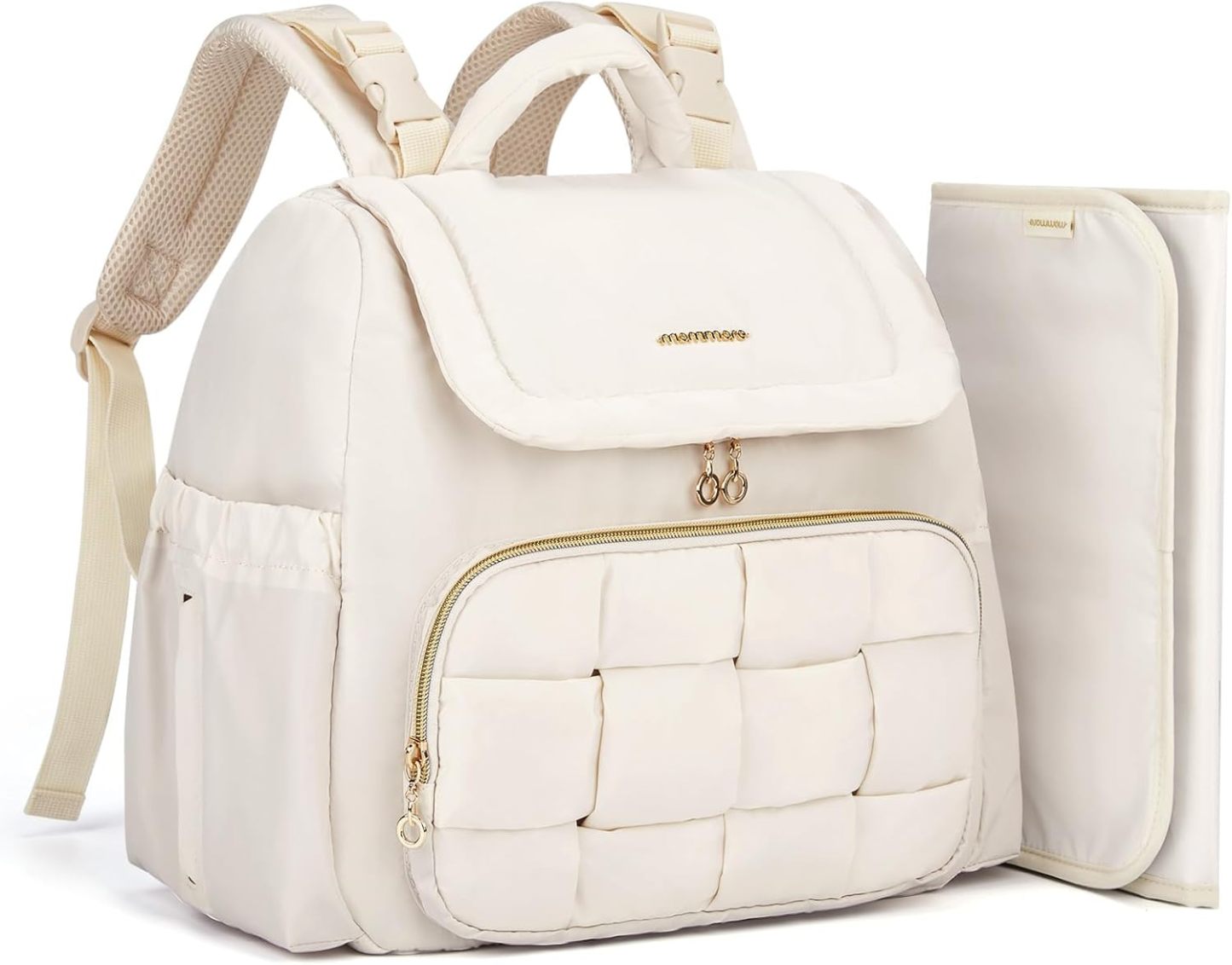 mommore Small Diaper Backpack Beige