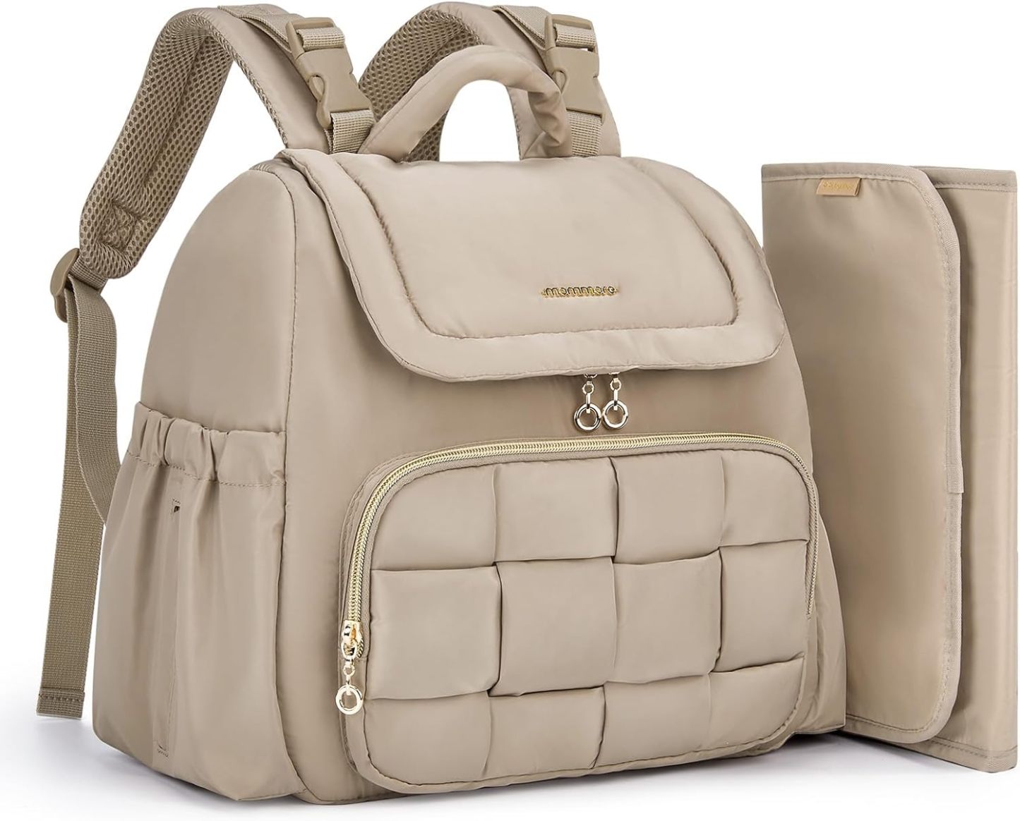 mommore Small Diaper Backpack Brown