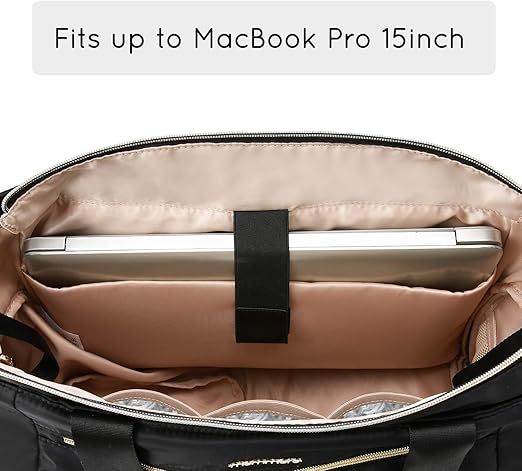 mommore Breast Pump Bag Diaper Tote Bag Black