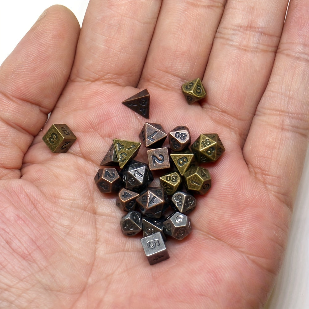 FREE Today: Metal Mini Archaized Board Game Dice Set (Give away a Mystery Monster D&D RPG Figures Miniatures)
