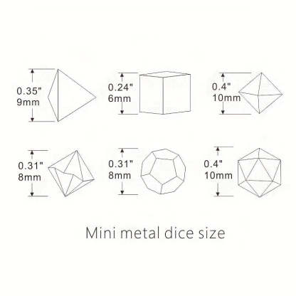 FREE Today: Metal Mini Archaized Board Game Dice Set (Give away a Mystery Monster D&D RPG Figures Miniatures)