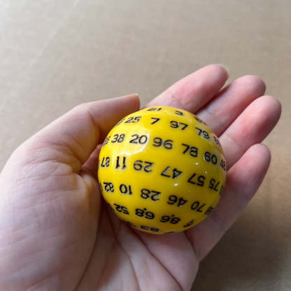 FREE Today: D100 Single Oversize Dice (Random Color) | Dungeons and Dragons