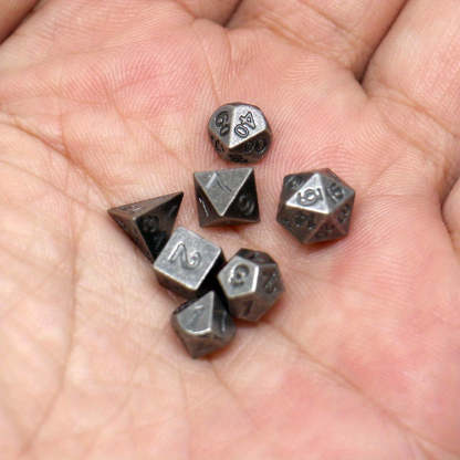 FREE Today: Metal Mini Archaized Board Game Dice Set (Give away a Mystery Monster D&D RPG Figures Miniatures)