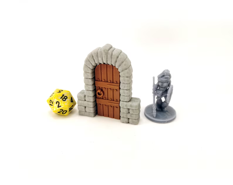 Dungeon Door | 28mm | Dungeons and Dragons Terrain | D&D Terrain